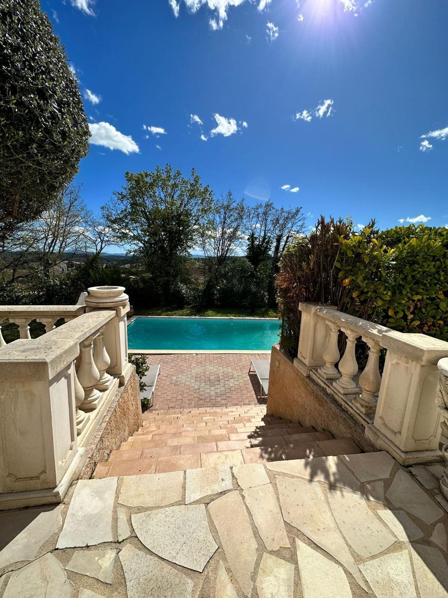 Rez De , Beau Jardin Avec Piscine